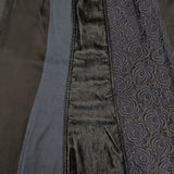 tricot COMME des GARCONS パッチワーク レース ベロア 製品染め ロングスカート AD2005 ネイビー レディース トリココムデギャルソン【中古】5-1020T∞