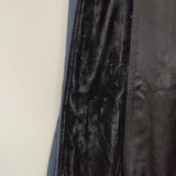 tricot COMME des GARCONS パッチワーク レース ベロア 製品染め ロングスカート AD2005 ネイビー レディース トリココムデギャルソン【中古】5-1020T∞