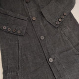 Vlas Blomme 134046 リネン コート ネイビー レディース ヴラスブラム【中古】5-1020M∞