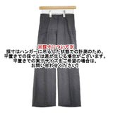 INCOTEX リネン センタープレススラックス パンツ グレー レディース インコテックス【中古】6-0323M∞
