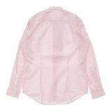 45R/45rpm スビンハケ目フリルブラウス 定価34100円 コットン 比翼ボタン 長袖シャツ ピンク レディース フォーティーファイブアールピーエム【中古】5-1217M∞