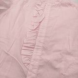 45R/45rpm スビンハケ目フリルブラウス 定価34100円 コットン 比翼ボタン 長袖シャツ ピンク レディース フォーティーファイブアールピーエム【中古】5-1217M∞