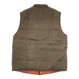 45R/45rpm コットンシルク 中綿 キルティング ベスト カーキ レディース フォーティーファイブアールピーエム【中古】5-1020T∞