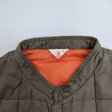 45R/45rpm コットンシルク 中綿 キルティング ベスト カーキ レディース フォーティーファイブアールピーエム【中古】5-1020T∞