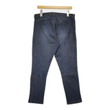 45R/45rpm デニムストレッチボタンスパッツ比女 加工 定価33000円 サイズ4 デニムパンツ ネイビー レディース フォーティーファイブアールピーエム【中古】5-1217G∞