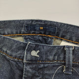 45R/45rpm デニムストレッチボタンスパッツ比女 加工 定価33000円 サイズ4 デニムパンツ ネイビー レディース フォーティーファイブアールピーエム【中古】5-1217G∞