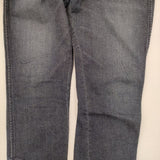 45R/45rpm デニムストレッチボタンスパッツ比女 加工 定価33000円 サイズ4 デニムパンツ ネイビー レディース フォーティーファイブアールピーエム【中古】5-1217G∞