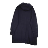 45R/45rpm ウールミリタリーフードコート 定価60500円 コート ネイビー レディース フォーティーファイブアールピーエム【中古】5-1022T♪