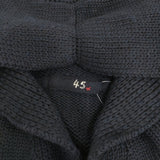 45R/45rpm ウールミリタリーフードコート 定価60500円 コート ネイビー レディース フォーティーファイブアールピーエム【中古】5-1022T♪