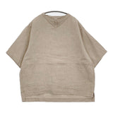 45R/45rpm リネンの908Tシャツ 定価27500円 サイズ2 ブラウス シャツ ベージュ レディース フォーティーファイブアールピーエム【中古】5-0926S♪