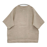 45R/45rpm リネンの908Tシャツ 定価27500円 サイズ2 ブラウス シャツ ベージュ レディース フォーティーファイブアールピーエム【中古】5-0926S♪