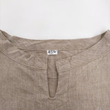 45R/45rpm リネンの908Tシャツ 定価27500円 サイズ2 ブラウス シャツ ベージュ レディース フォーティーファイブアールピーエム【中古】5-0926S♪