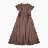 YLEVE SUVIN COTTON TYPEWRITER ONE PIECE サイズ1 168-5155080 ワンピース 25SS ブラウン レディース イレーヴ【中古】5-0926S♪