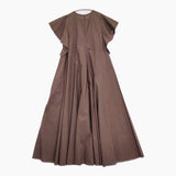 YLEVE SUVIN COTTON TYPEWRITER ONE PIECE サイズ1 168-5155080 ワンピース 25SS ブラウン レディース イレーヴ【中古】5-0926S♪