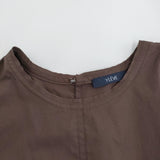 YLEVE SUVIN COTTON TYPEWRITER ONE PIECE サイズ1 168-5155080 ワンピース 25SS ブラウン レディース イレーヴ【中古】5-0926S♪