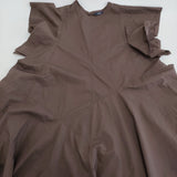YLEVE SUVIN COTTON TYPEWRITER ONE PIECE サイズ1 168-5155080 ワンピース 25SS ブラウン レディース イレーヴ【中古】5-0926S♪