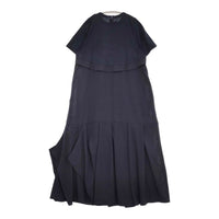 ENFOLD 未使用品 CUT LAYERED DRESS 定価47300円 サイズ36 ワンピース 25SS ダークネイビー レディース エンフォルド【中古】5-0926S♪