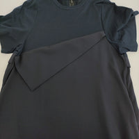 ENFOLD 未使用品 CUT LAYERED DRESS 定価47300円 サイズ36 ワンピース 25SS ダークネイビー レディース エンフォルド【中古】5-0926S♪