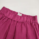 sacra RAMIE LAWN SKIRT ラミーローンスカート 36 定価31900円 121126121 ロングスカート ピンク レディース サクラ【中古】6-0228M∞