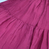 sacra RAMIE LAWN SKIRT ラミーローンスカート 36 定価31900円 121126121 ロングスカート ピンク レディース サクラ【中古】6-0228M∞