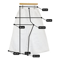 SOU・SOU 未使用品 伊勢木綿 10/3 広形もんぺ 定価13900円 イージーワイド パンツ ホワイト レディース ソウソウ【中古】5-0926M♪