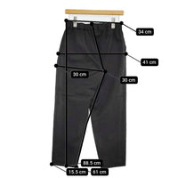 ARTS&SCIENCE リネン混 イージーパンツ サイズ1 0242-L3108-1016 パンツ 24SS ブラック レディース アーツ&サイエンス【中古】5-0926M♪