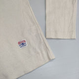 R&D.M.Co- OLDMAN'S TAILOR コットン サイズ36 長袖Ｔシャツ カットソー ロンＴ キナリ オフホワイト レディース オールドマンズテーラー【中古】5-1218M∞