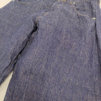 DEPT Hemp wide denim サイズ2 定価39600円 234051401 ヘンプ デニムパンツ ブルー レディース デプト【中古】5-0926M♪