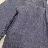 DEPT Hemp wide denim サイズ2 定価39600円 234051401 ヘンプ デニムパンツ ブルー レディース デプト【中古】5-0926M♪