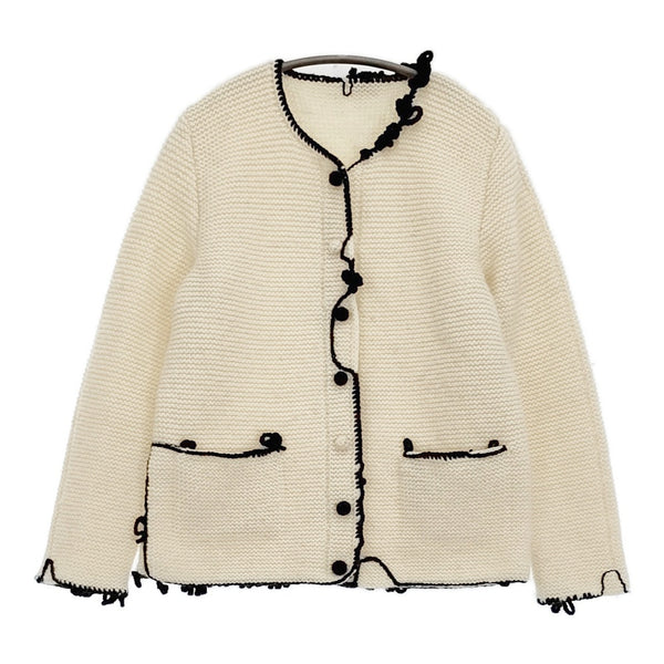DANIELA GREGIS ハンドニットジャケット 定価418000円 ノーカラージャケット 23AW キナリ レディース ダニエラグレジス【中古】5-0926T♪