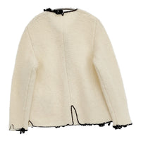 DANIELA GREGIS ハンドニットジャケット 定価418000円 ノーカラージャケット 23AW キナリ レディース ダニエラグレジス【中古】5-0926T♪