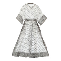 ANTIPAST PRINTED DRESS 定価53900円 POP49 サイズ1 ワンピース 23SS ホワイト グレー レディース アンティパスト【中古】5-0926S♪