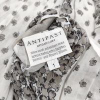 ANTIPAST PRINTED DRESS 定価53900円 POP49 サイズ1 ワンピース 23SS ホワイト グレー レディース アンティパスト【中古】5-0926S♪