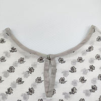 ANTIPAST PRINTED DRESS 定価53900円 POP49 サイズ1 ワンピース 23SS ホワイト グレー レディース アンティパスト【中古】5-0926S♪