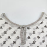 ANTIPAST PRINTED DRESS 定価53900円 POP49 サイズ1 ワンピース 23SS ホワイト グレー レディース アンティパスト【中古】5-0926S♪
