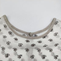 ANTIPAST PRINTED DRESS 定価53900円 POP49 サイズ1 ワンピース 23SS ホワイト グレー レディース アンティパスト【中古】5-0926S♪