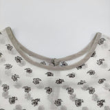 ANTIPAST PRINTED DRESS 定価53900円 POP49 サイズ1 ワンピース 23SS ホワイト グレー レディース アンティパスト【中古】5-0926S♪