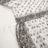 ANTIPAST PRINTED DRESS 定価53900円 POP49 サイズ1 ワンピース 23SS ホワイト グレー レディース アンティパスト【中古】5-0926S♪