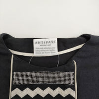ANTIPAST SMINO WASHI DRESS 定価75900円 刺繍 美濃和紙 EOP206 ワンピース 24SS ブラック レディース アンティパスト【中古】5-0926S♪