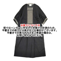 ANTIPAST SMINO WASHI DRESS 定価75900円 刺繍 美濃和紙 EOP206 ワンピース 24SS ブラック レディース アンティパスト【中古】5-0926S♪