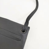 yorozu kirihana レザーポシェット 革 日本製 ショルダーバッグ ブラック レディース ヨロズ【中古】6-0202G∞