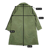 R&D.M.Co- ガーメントダイステンカラーコート XS 定価121000円 ライナージャケット付き カーキ レディース オールドマンズテーラー【中古】5-1031T♪