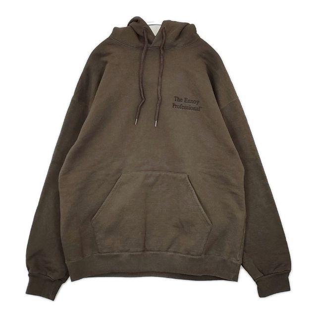 The Ennoy Professional フロントロゴ刺繍スウェット 裏起毛 パーカー