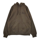 The Ennoy Professional フロントロゴ刺繍スウェット 裏起毛 パーカー ブラウン メンズ ザエンノイプロフェッショナル【中古】5-1124T∞