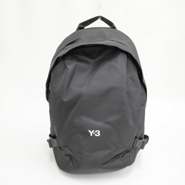 Y-3 ブラックナイロンバックパック A43010 ヨウジヤマモト アディダス リュック・デイパック ブラック レディース ワイスリー/Yohji【中古】5-1006G◎