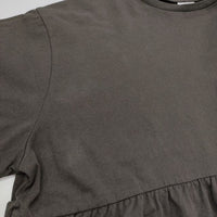 Champion/FREAK'S STORE 別注 フリル切り替えチュニック Tシャツ 25SS Cグレー レディース チャンピオン/フリークスストア【中古】5-0926S♪