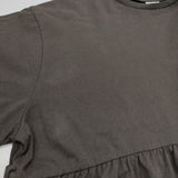 Champion/FREAK'S STORE 別注 フリル切り替えチュニック Tシャツ 25SS Cグレー レディース チャンピオン/フリークスストア【中古】5-0926S♪