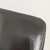 SLOW＆CO スロウアンドコー cordovan Lzip long wallet 定価64900円 コードバン 財布 革 レザー ユニセックス 長財布 ブラック メンズ【中古】5-1125G◎