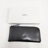 SLOW＆CO スロウアンドコー cordovan Lzip long wallet 定価64900円 コードバン 財布 革 レザー ユニセックス 長財布 ブラック メンズ【中古】5-1125G◎