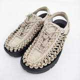 KEEN UNEEK PLT ユニーク ピーエルティー オールジェンダー 24cm 定価19800円 シューズ・靴 ベージュ レディース キーン【中古】5-0926S♪